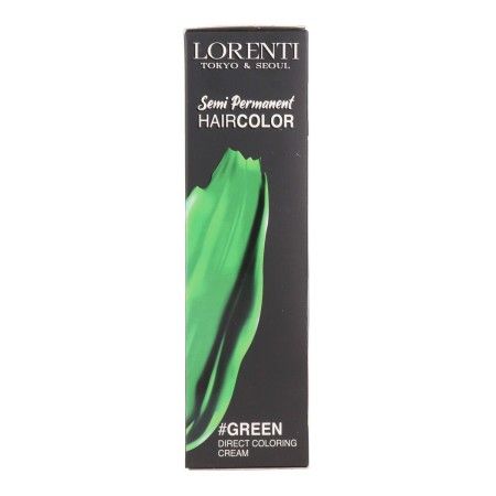 Semi-Permanent Tint Lorenti Haircolor Green 200 ml by Lorenti, Semi-Permanent Colour - Ref: S4263049, Price: 15,82 €, Discoun...