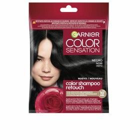 Teinture shampooing Garnier COLOR SENSATION Noir Nº 1.0 Semi-permanent de Garnier, Coloration semi-permanente - Réf : S051229...