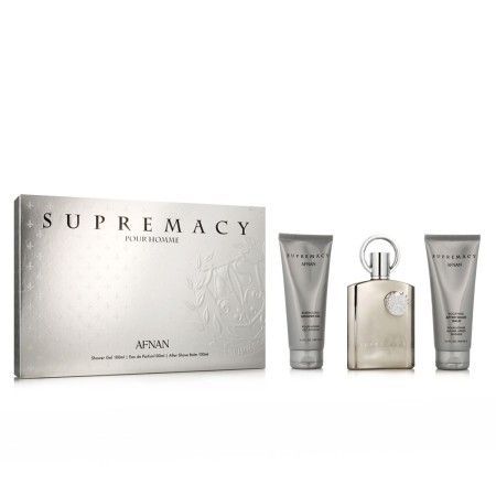 Conjunto de Perfume Homem Afnan Supremacy Silver EDP 3 Peças de Afnan, Conjuntos - Ref: S8312905, Preço: €41.35, Desconto: %
