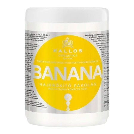 Maschera per Capelli Nutriente Kallos Cosmetics Banana 1 L di Kallos Cosmetics, Balsami ad azione profonda e trattamenti - Ri...