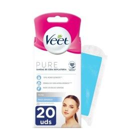 Gesichts-Enthaarungsstreifen Veet Empfindliche Haut 20 Stück von Veet, Wachsen - Ref: S05100606, Preis: 6,89 €, Rabatt: %