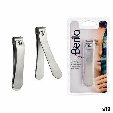 Nail clipper Berilo 1703240 Silver Metal (12 Units) by Berilo, Nail Clippers - Ref: S3633382, Price: 13,21 €, Discount: %