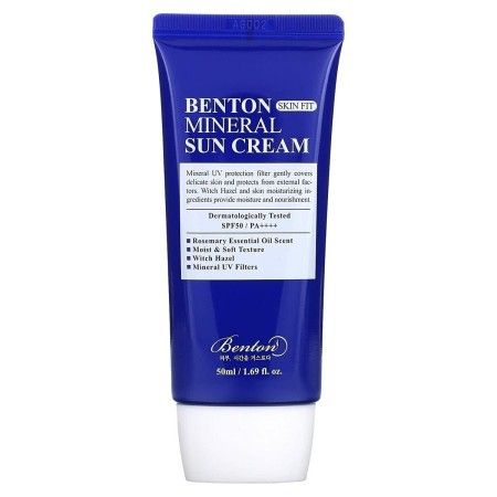 Protetor Solar Facial Benton Skin Fit SPF 50+ 50 ml de Benton, Filtros solares - Ref: S05117216, Preço: 21,28 €, Desconto: %