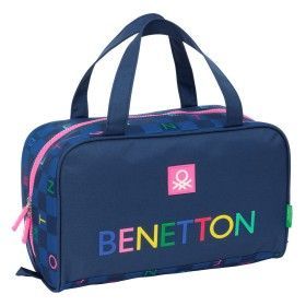 Travel Vanity Case Benetton Damero Navy Blue 31 x 14 x 19 cm by Benetton, Cosmetic Cases - Ref: S4312073, Price: 20,44 €, Dis...