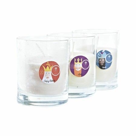 Bougie DKD Home Decor Rois Mages (8 x 8 x 9 cm) (3 Unités) de DKD Home Decor, Voiles libres - Réf : S3036440, Prix : 2,21 €, ...