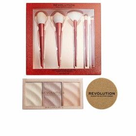 Set da Trucco Revolution Make Up Marrone Dorato Illuminante 3 Pezzi (3 Unità) di Revolution Make Up, Set di trucchi - Rif: M0...