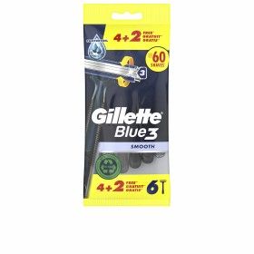 Disposable Razor Gillette BLUE 3 (6 Units) by Gillette, Men - Ref: S05126558, Price: 6,94 €, Discount: %