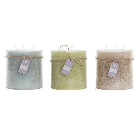 Vela DKD Home Decor Vainilla Cera Básico (12 x 12 x 12 cm) (3 Unidades) de DKD Home Decor, Velas - Ref: S3038590, Precio: 8,3...