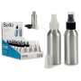 Garrafa Pulverizadora Berilo CH9979-2 Branco Preto Transparente Prateado Alumínio Polipropileno 100 ml (24 Unidades) de Beril...