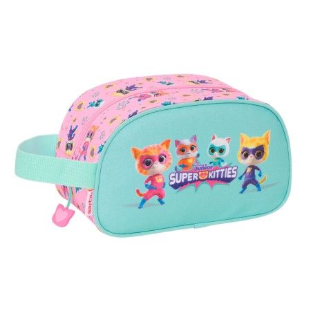 Necessaire da Viaggio SuperKitties Rosa Turchese 26 x 15 x 12 cm di SuperKitties, Beauty Case da viaggio - Rif: S4311447, Pre...