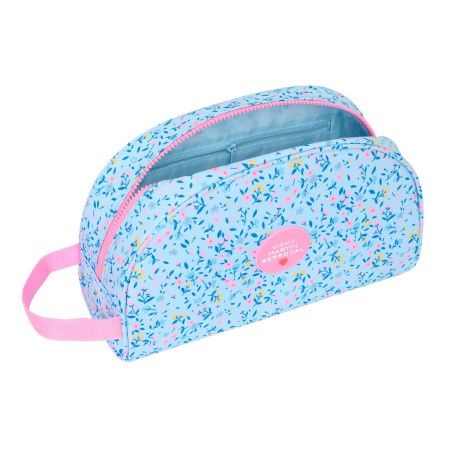 Neceser de Viaje Vicky Martín Berrocal Paraíso Rosa Azul claro 28 x 18 x 10 cm de Vicky Martín Berrocal, Neceseres de viaje -...