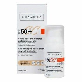 Crema Antimacchie CC Cream Bella Aurora 2526113 Tonalità Chiara 30 ml di Bella Aurora, Trattamenti anti acne e anti macchie -...