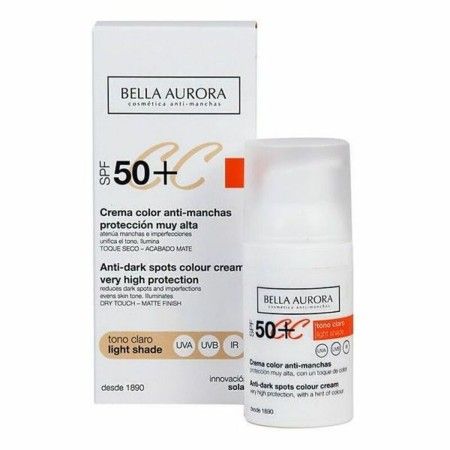 Crema Antimanchas CC Cream Bella Aurora 2526113 Tono Claro 30 ml de Bella Aurora, Tratamientos para manchas - Ref: S4500851, ...