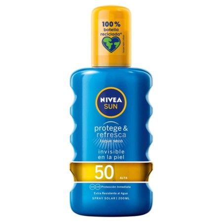 Spray Protecteur Solaire PROTEGE & REFRESCA Nivea 4005900725332 Spf 50 (200 ml) Spf 50 200 ml de Nivea, Filtres solaires - Ré...