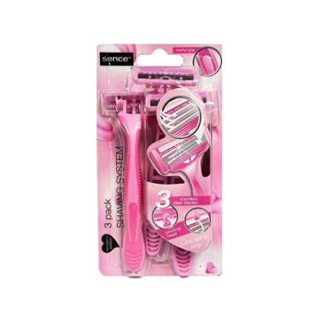 Maquinillas de Afeitar Desechables Sence Rosa (3 Unidades) de Sence, Maquinillas de afeitar para mujeres - Ref: S7926552, Pre...