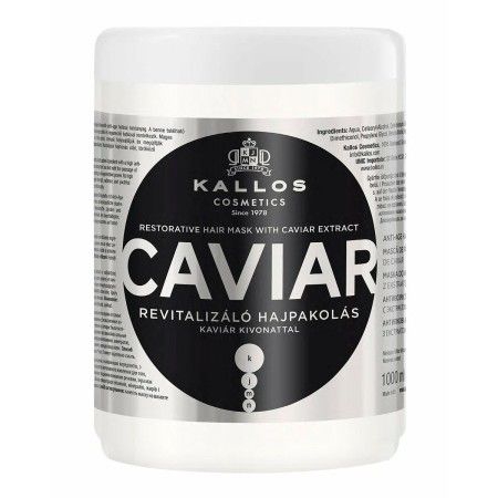 Maschera Riparatrice per Capelli Kallos Cosmetics Caviar 1 L di Kallos Cosmetics, Balsami ad azione profonda e trattamenti - ...