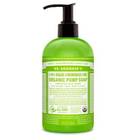 Sabonete de Mãos Dr Bronner's 4 in 1 Lemongrass Lime 355 ml de Dr Bronner's, Sabonetes para as mãos - Ref: M0115972, Preço: €...