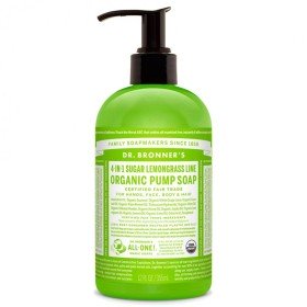 Savon pour les Mains Dr Bronner's 4 in 1 Lemongrass Lime 355 ml de Dr Bronner's, Savonnettes - Réf : M0115972, Prix : €17.36,...
