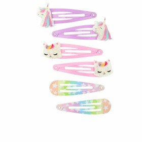 Hair Clips Inca Multicolour Unicorn 6 Units by Inca, Hair Pins - Ref: S05113582, Price: €7.21, Discount: %