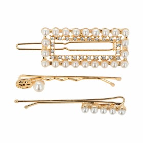 Bun hairpins Inca Golden Beads 3 Pieces by Inca, Hair Pins - Ref: S05113601, Price: €7.21, Discount: %