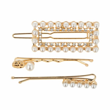 Bun hairpins Inca Golden Beads 3 Pieces by Inca, Hair Pins - Ref: S05113601, Price: €7.21, Discount: %