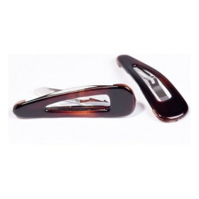 Hair Clips Inca Clip Concha Francesa Brown 2 Pieces by Inca, Hair Pins - Ref: S0582899, Price: €4.09, Discount: %