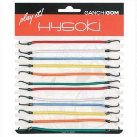 Rubber Hair Bands Hysoki Multicolour Hook 12 Pieces by Hysoki, Ponytail Holders - Ref: S4252509, Price: €6.34, Discount: %