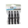 Pinzas para el Cabello Eurostil Negro 9 cm 4 Unidades de Eurostil, Pinzas - Ref: S4259558, Precio: €5.64, Descuento: %