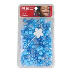 Glass beads Red Kiss Kiss L Blue 240 Pieces by Red Kiss, Hair Pins - Ref: S4262731, Price: €4.68, Discount: %
