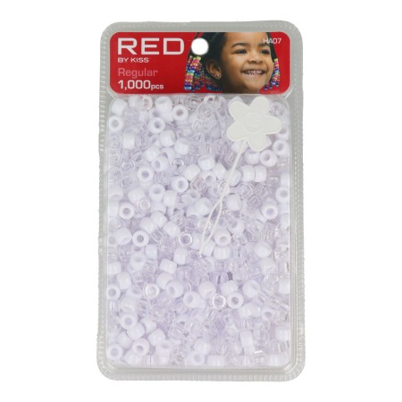 Glass beads Red Kiss Kiss Regular White Transparent 1000 Pieces by Red Kiss, Hair Pins - Ref: S4262770, Price: €5.46, Discoun...