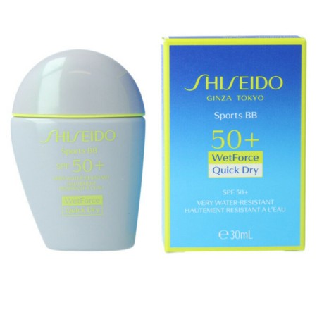 Crème Hydratante avec Couleur Sports BB Shiseido SPf 50+ Very Dark (30 ml) de Shiseido, BB Crèmes - Réf : S4507638, Prix : €2...