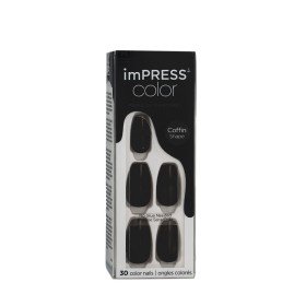 Unghie Finte Kiss imPRESS color Nero 30 Pezzi (30 Unità) di Kiss, Unghie finte e accessori - Rif: S8316901, Prezzo: €12.25, S...