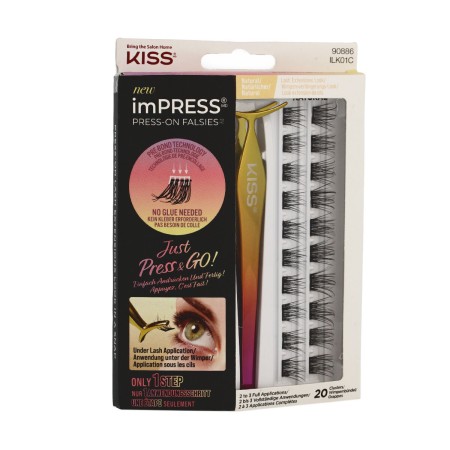 Faux cils Kiss imPRESS 20 Unités de Kiss, Yeux - Réf : S8316916, Prix : €22.16, Remise : %