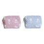 Travel Vanity Case DKD Home Decor Blue White Green Pink polialgodon osos 15 x 6 x 12 cm (2 Units) by DKD Home Decor, Cosmetic...