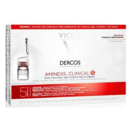 Tratamento Antiqueda Dercos Vichy 12585750 (21 x 6 ml) de Vichy, Cuidado do cabelo e do couro cabeludo - Ref: M0108442, Preço...