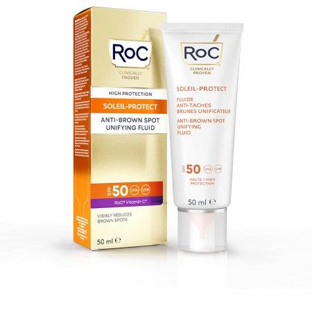 Protetor Solar Roc Tratamento Antimanchas SPF 50 (50 ml) de Roc, Filtros solares - Ref: S05101960, Preço: 17,72 €, Desconto: %