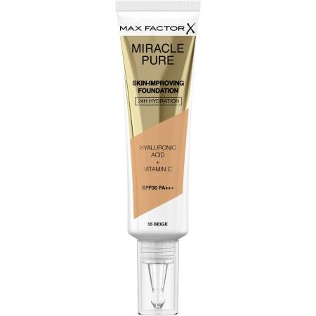 Base de Maquillaje Fluida Max Factor Miracle Pure 55-beige SPF 30 (30 ml) de Max Factor, Bases - Ref: S05106929, Precio: 13,7...