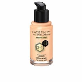 Base de Maquilhagem Cremosa Max Factor Face Finity All Day Flawless 3 em 1 Spf 20 Nº W33 Crystal beige 30 ml de Max Factor, B...