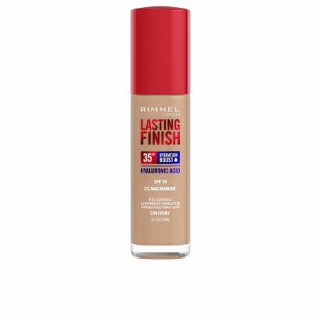 Base de Maquillage Crémeuse Rimmel London Lasting Finish Nº 100 Ivory Spf 20 30 ml de Rimmel London, Fonds de teint - Réf : S...