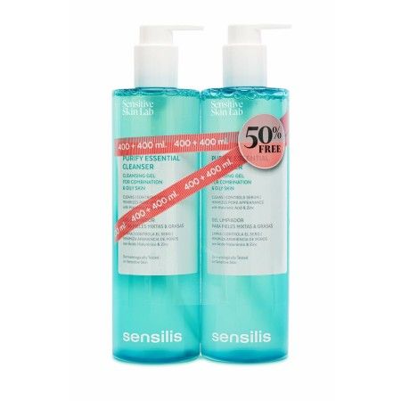 Gel nettoyant visage Sensilis Purify Essential 2 x 400 ml de Sensilis, Nettoyants pour le visage - Réf : S05117957, Prix : 19...