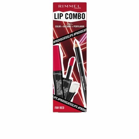 Make-Up Set Rimmel London Lip Combo 3 Pieces Fav Red by Rimmel London, Lipsticks - Ref: S05117968, Price: 12,83 €, Discount: %
