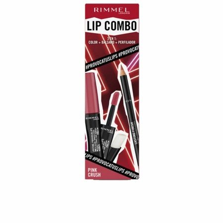 Set de Maquillaje Rimmel London Lip Combo 3 Piezas Pink Crush de Rimmel London, Pintalabios - Ref: S05117971, Precio: 12,83 €...