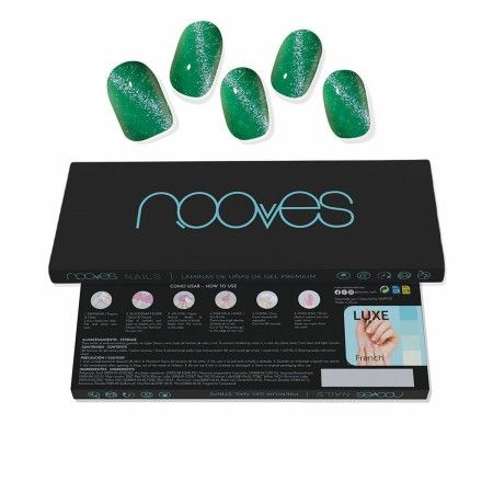 Gel-Nagel-Folien Nooves Cat eye green (20 Stück) von Nooves, Kunstnägel und Zubehör - Ref: S05120366, Preis: 12,55 €, Rabatt: %