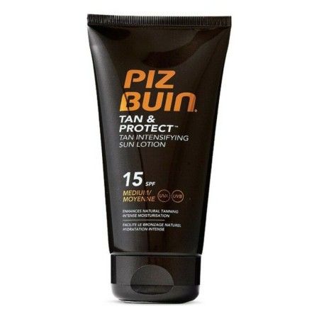 Loção Solar Piz Buin Tan & Protect SPF 15 (150 ml) (150 ml) de Piz Buin, Filtros solares - Ref: S0573826, Preço: 11,71 €, Des...