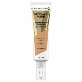 Liquid Make Up Base Max Factor Miracle Pure 75-golden SPF 30 (30 ml) by Max Factor, Foundations - Ref: S0598761, Price: 10,98...