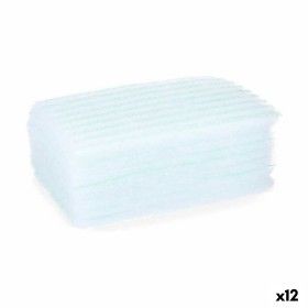 Body Sponge Soap Blue White 19,5 x 12 x 1,5 cm (12 Units) by Berilo, Sponges - Ref: S3622438, Price: 19,65 €, Discount: %