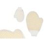 Bath Mitten White Beige (24 Units) by Berilo, Exfoliating Mitts & Gloves - Ref: S3629474, Price: 36,34 €, Discount: %
