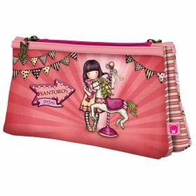 Trousse Fourre-Tout Double Gorjuss Carousel Saumon (21.5 x 11,5 x 5 cm) de Gorjuss, Vanity - Réf : S4306639, Prix : 9,33 €, R...