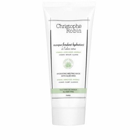 Hair Mask Christophe Robin Moisturizing Aloe Vera (200 ml) by Christophe Robin, Deep Conditioners & Treatments - Ref: S450992...