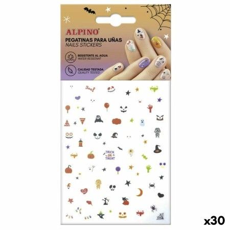 Autocollants pour ongle Alpino Halloween (30 Unités) de Alpino, Accessoires pour l'art des ongles - Réf : S8429239, Prix : 32...